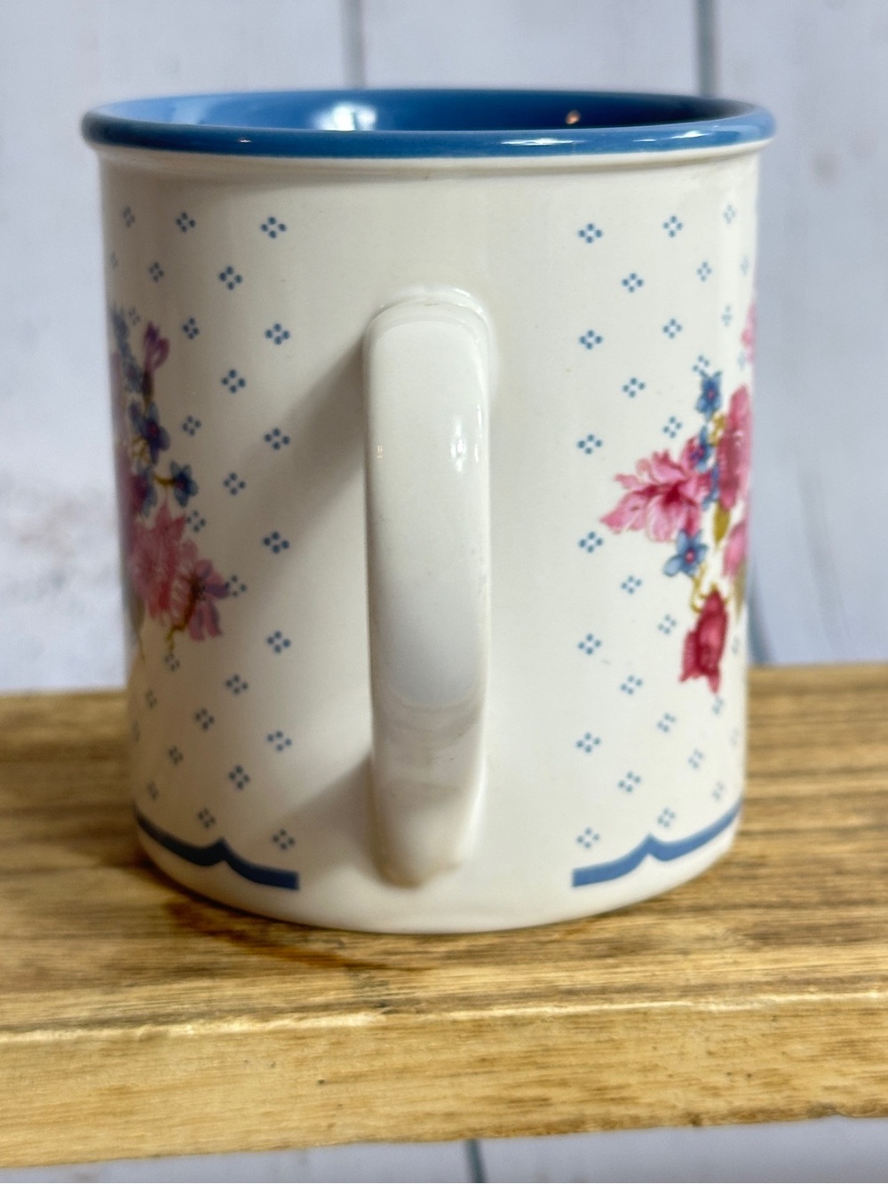 Vintage Marvelous Mugs Potpourri Press Floral Basket Coffee Mug 1988 Shabby chic - Picture 4 of 8
